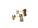 9ct Gold Sapphire & Diamond Earrings