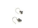 9ct Gold Alexandrite & Zircon Earrings