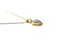 18ct Gold CZ Heart Pendant & Chain