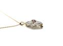 9ct Yellow Gold Ruby & Diamond Pendant