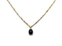 9ct Yellow Gold Sapphire Pendant