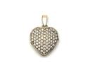 9ct Yellow Gold CZ Heart Locket Pendant