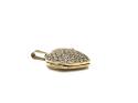 9ct Yellow Gold CZ Heart Locket Pendant