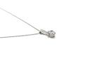 9ct White Gold CZ Pendant & Chain