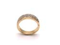 9ct Yellow Gold Diamond Pave Ring