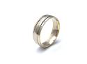 9ct Yellow & White Gold Wedding Ring