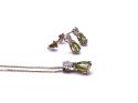 9ct Gold Peridot & Diamond Matching Set