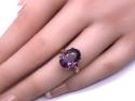 9ct Yellow Gold Amethyst Solitaire Ring