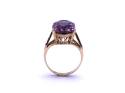 9ct Yellow Gold Amethyst Solitaire Ring