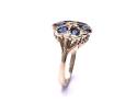 9ct Yellow Gold Sapphire & Diamond Ring