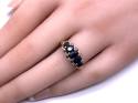 9ct Yellow Gold Sapphire & Diamond Ring