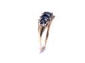 9ct Yellow Gold Sapphire & Diamond Ring