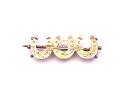 9ct Yellow Gold Horseshoe Brooch-metal pin