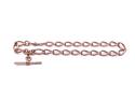 9ct Rose Gold Single Albert Chain 1901