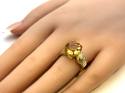 9ct Citrine Solitaire Ring