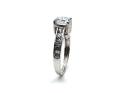 9ct White Gold CZ Solitaire Ring