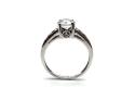 9ct White Gold CZ Solitaire Ring