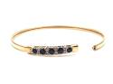 9ct Sapphire & Diamond Bangle