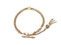 An Old 9ct Yellow Gold Albertina Bracelet 8 inch