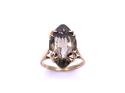 9ct Yellow Gold Quartz Solitaire Ring