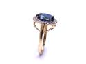 9ct Yellow Gold Topaz & Diamond Ring