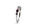 9ct White Gold Ruby & Diamond Fancy Eternity Ring