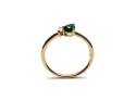 9ct Yellow Gold Emerald & Diamond Toi Et Moi Ring