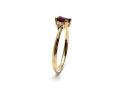 9ct Yellow Gold Ruby & Diamond 2 Stone Ring