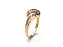 14ct Yellow Gold Diamond Pave Ring