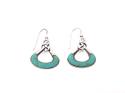 Silver Turquoise Fancy Drop Earrings