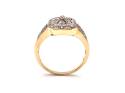 9ct Yellow Gold Diamond Cluster Ring