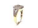 9ct Yellow Gold Diamond Cluster Ring