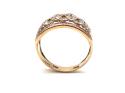 9ct Yellow Gold Diamond Pave Ring