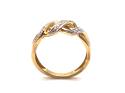 9ct Yellow Gold Diamond Pave Ring