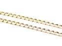 9ct Yellow Gold Flat Curb Chain 19 inch