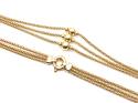 18ct Yellow Gold Fancy Triple Necklet