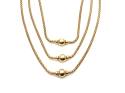 18ct Yellow Gold Fancy Triple Necklet