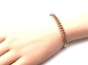 An Old 9ct Yellow Gold Albert Bracelet 8 inches