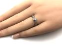 9ct White Gold Diamond Solitaire Ring