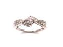 9ct White Gold Diamond Solitaire Ring