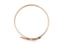 9ct Yellow Gold CZ Snake Bangle