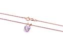 14ct CZ Pendant & Chain