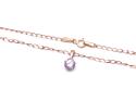 9ct Yellow Gold CZ Pendant & Chain