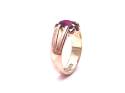 9ct Rose Gold Synthetic Ruby Ring