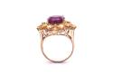 9ct Ruby & Yellow Sapphire Cluster Ring