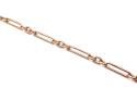 An Old 9ct Yellow Gold Paperclip Style Bracelet