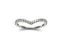 Platinum Diamond Wishbone Ring