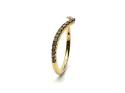 18ct Yellow Gold Diamond Wishbone Ring