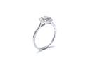 Platinum Diamond Cluster Ring 0.44ct