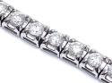 9ct White Gold Diamond Tennis Bracelet